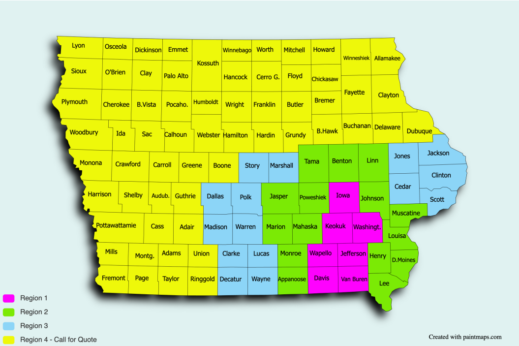 2025 Region Map